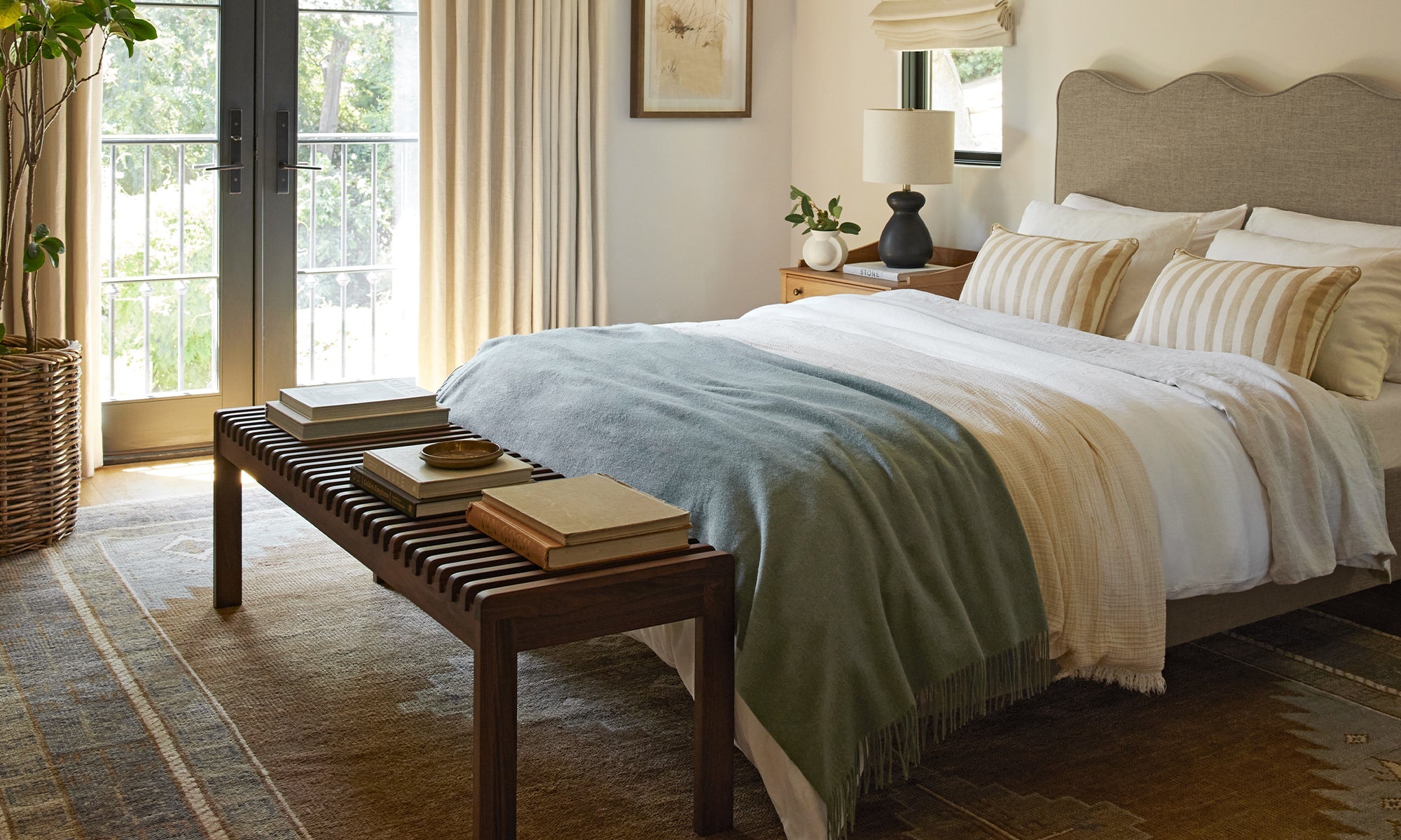Shop a Cozy Transitional Bedroom Look