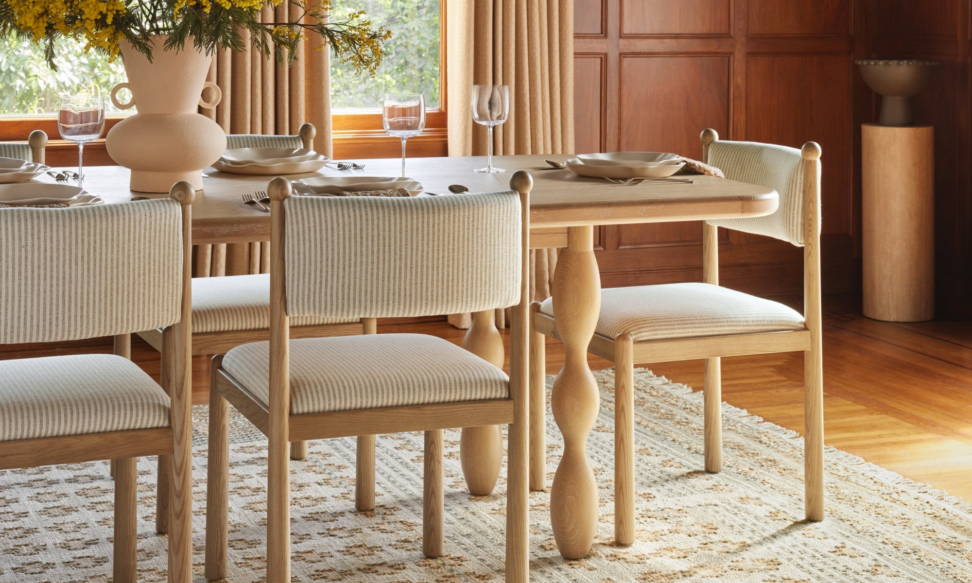 Vintage-Inspired + Patterned Dining Room Inspiration