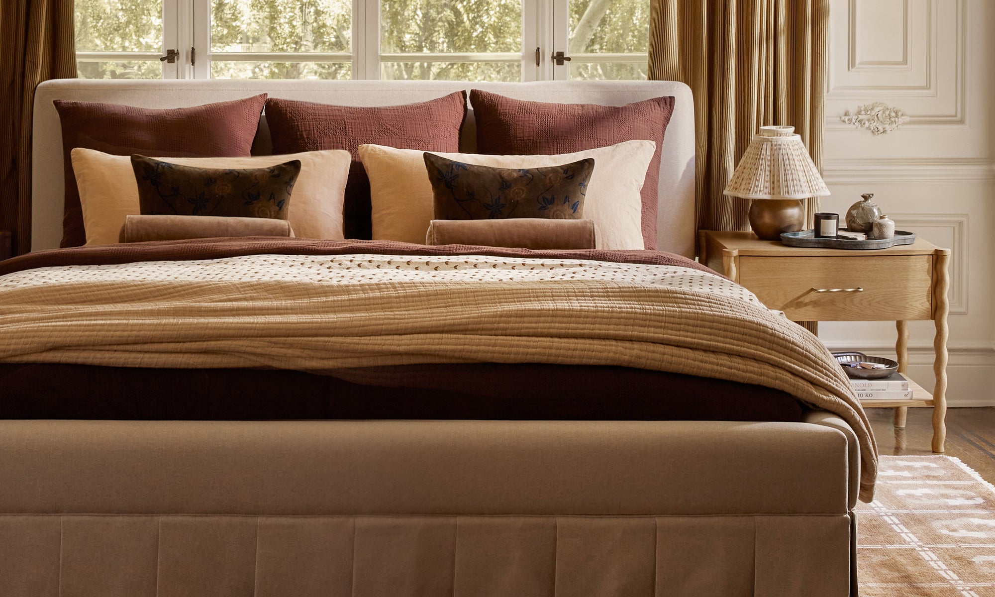 A Tailored + Traditional Bedroom Look
