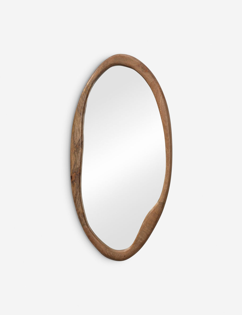 Hidden Hills Wood-Framed Oval Mirror