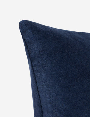 Corner of Charlotte True Blue Lumbar Velvet Pillow