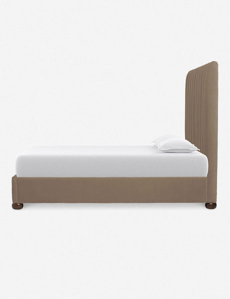#size::queen #size::king #size::cal-king #color::toffee | Side of the Toffee Brown Evelyn Platform Bed