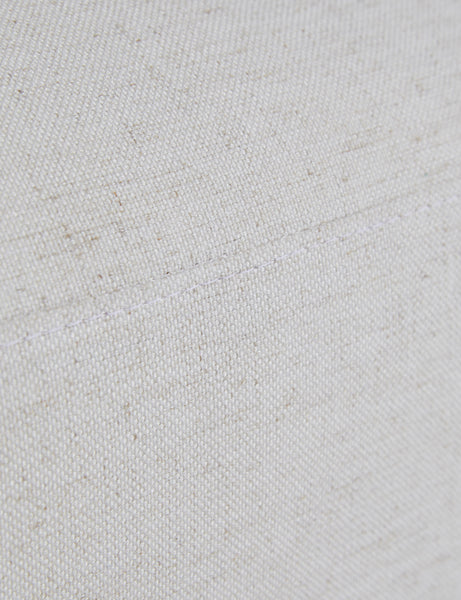 | Close up view of the fabric texture of the Harlowe media lounger.
