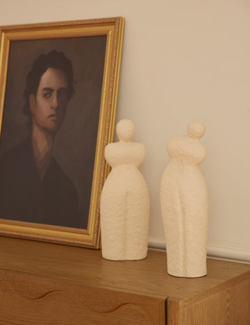 #style::set-of-2 | Selenia modern textural figurine sculpture set by Aimee Song