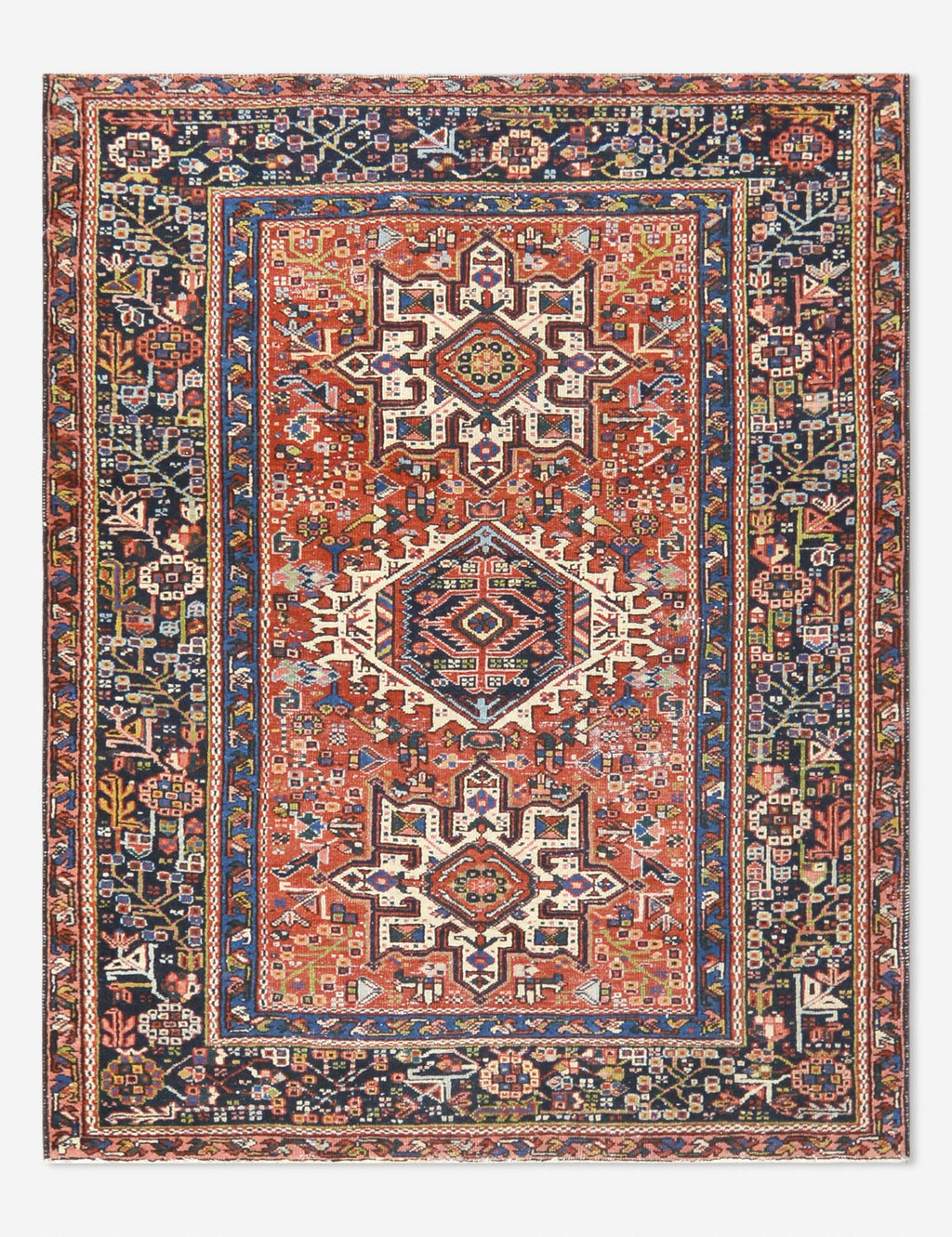 ラグ vintage turkish  rug,090 7'9