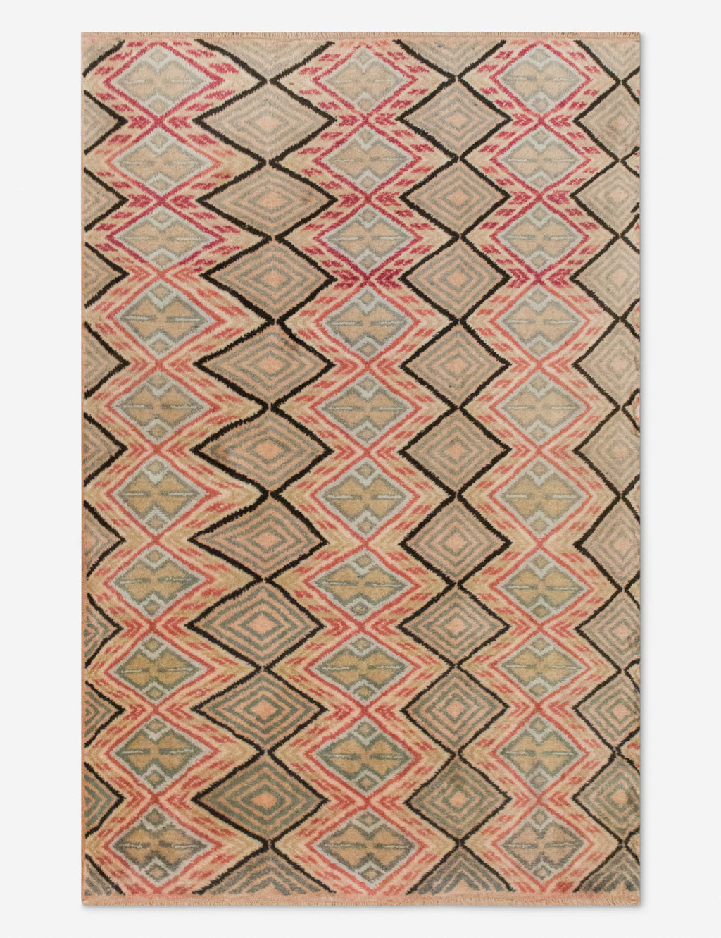 Vintage Turkish Hand-Knotted Wool Rug No. 558, 3'7