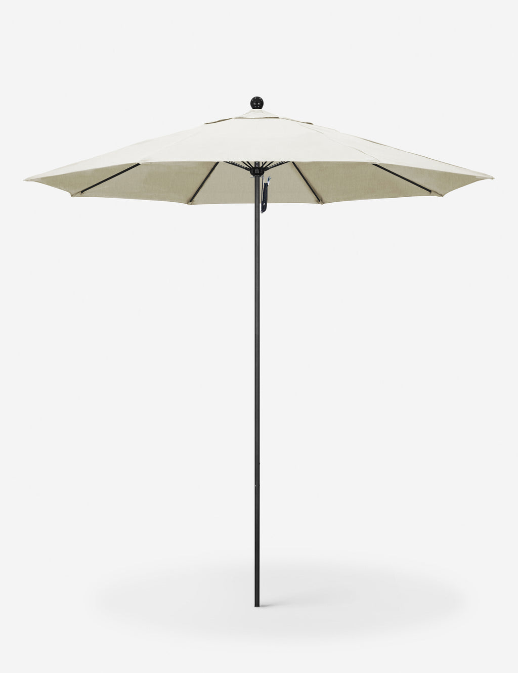 Portofino 11' Round Outdoor Umbrella, Taupe