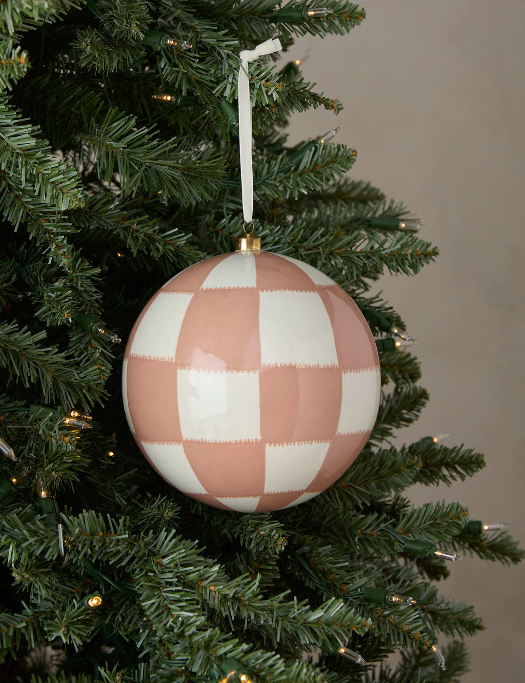 Checkerboard Oversized Ornament by Sarah Sherman Samuel