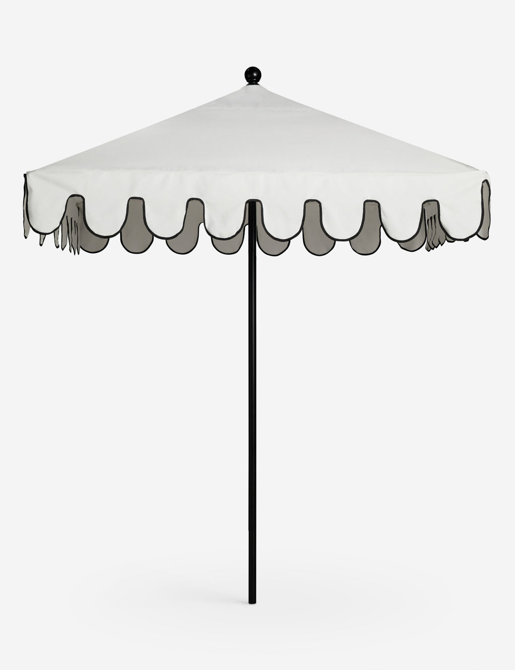 canvas patio umbrella Napoli 6' Square Outdoor Umbrella, Natural
