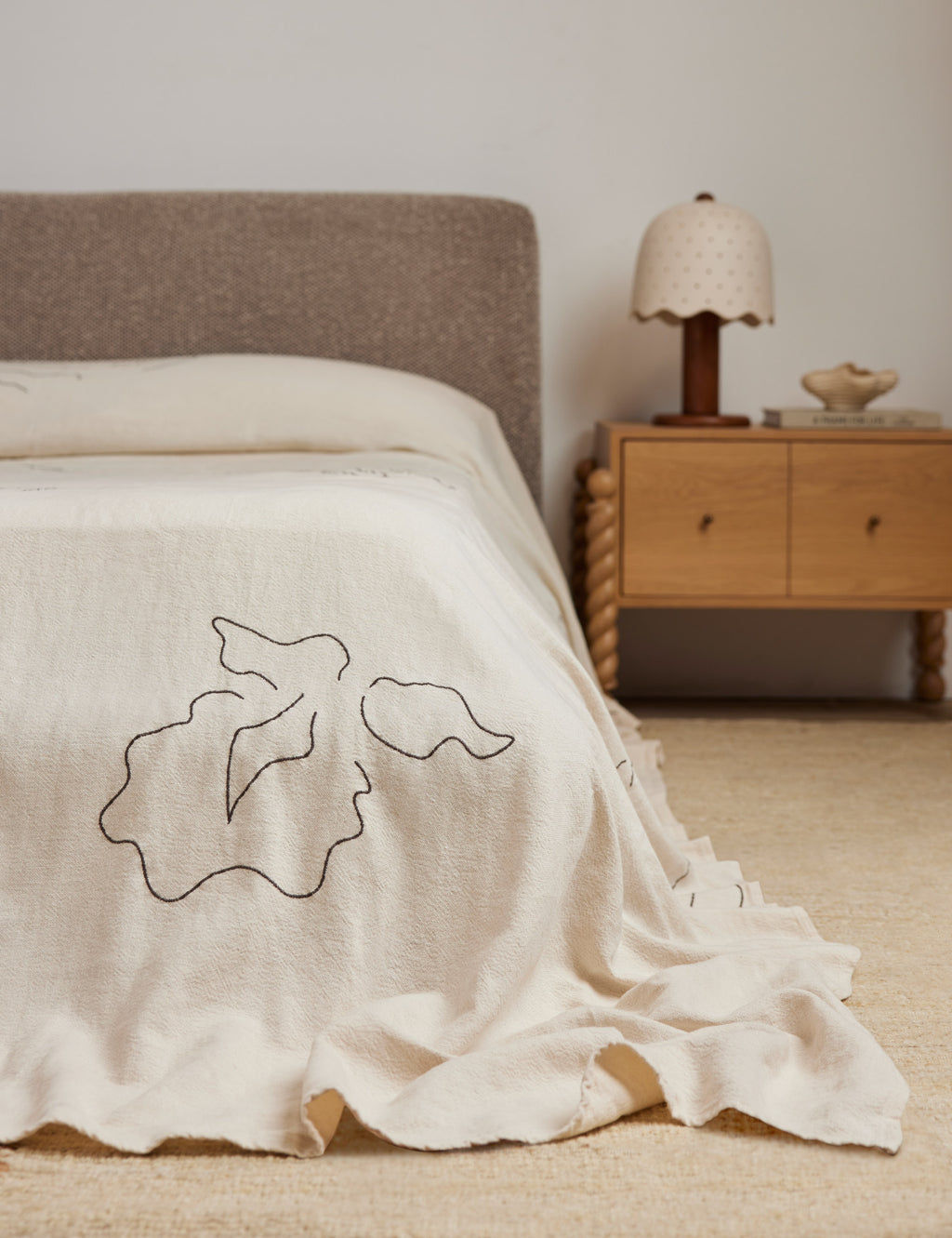 Narsi Linen Cotton Coverlet by Sarah Sherman Samuel