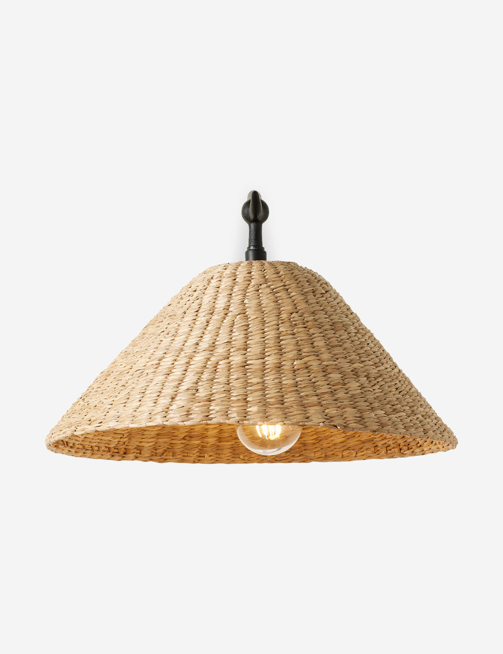Mansel Woven Seagreass Swing Arm Sconce