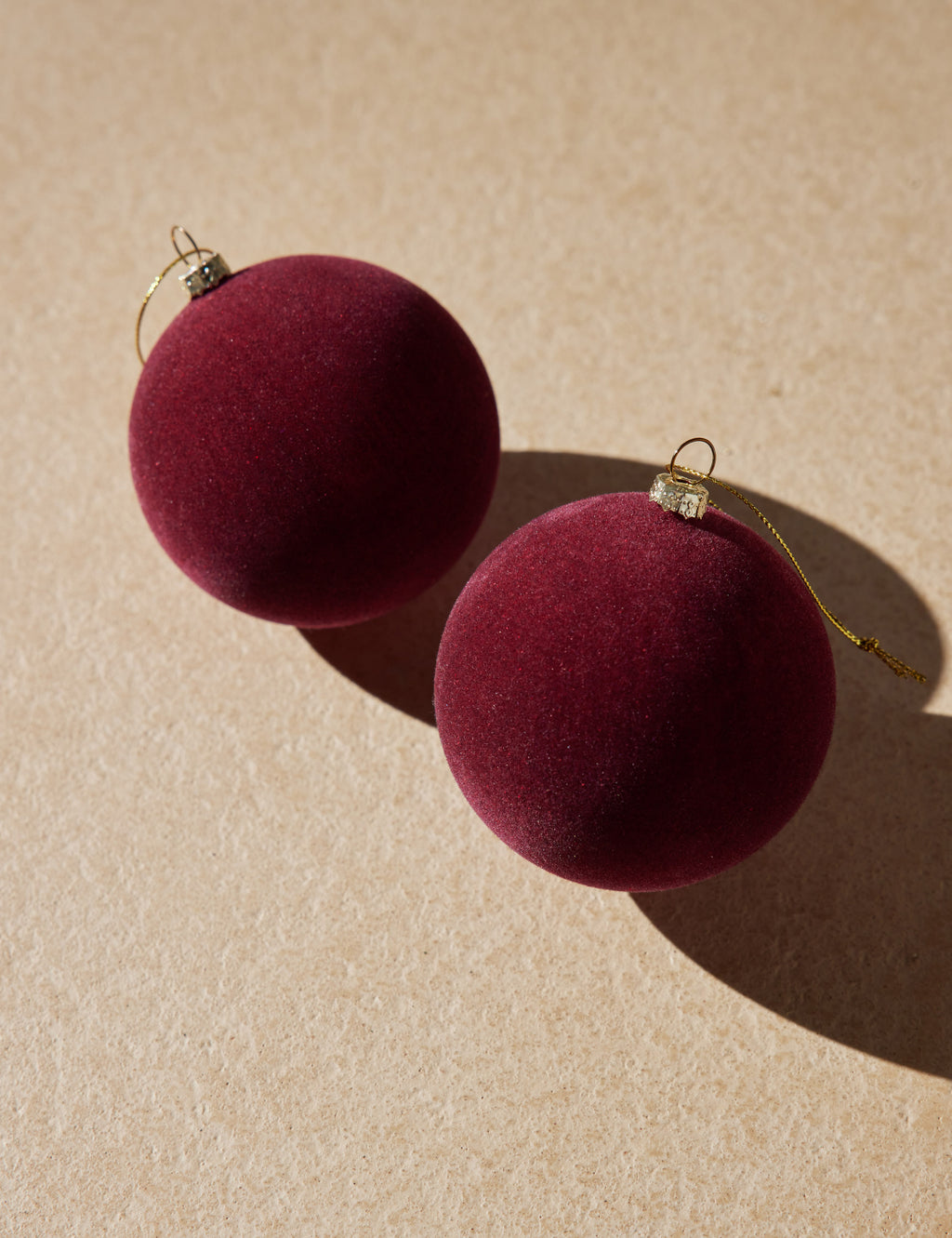 Velvet Ball Ornaments (Set of 2) by Cody Foster and Co
