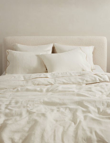 #color::cream #size::full-queen #size::king-cal-king | Essie soft, breathable hemp duvet cover in cream