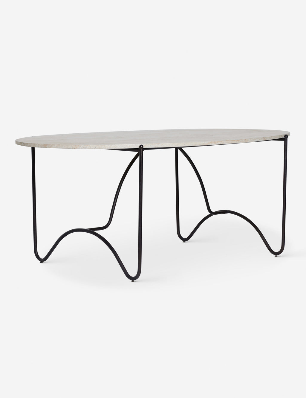 センターテーブル・ローテーブル Space Age Anonymous Design OvalTable Space Age Oval Table - Martina Vintage