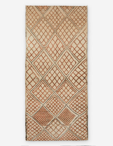 Vintage Moroccan Hand-Knotted Wool Rug No. 26, 6' x 13'3"