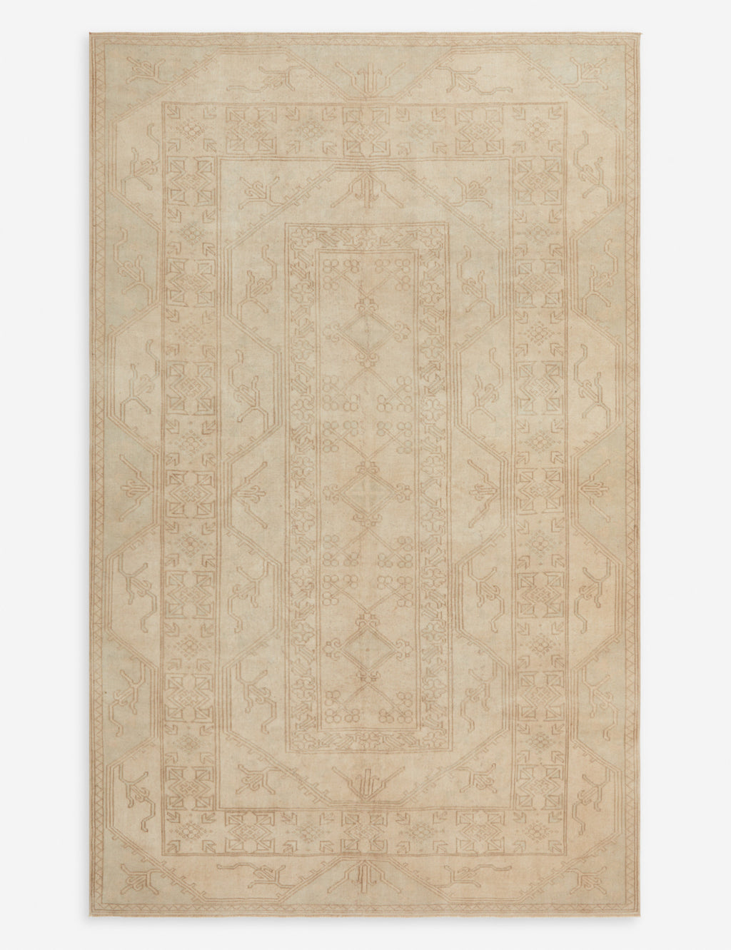 Vintage Turkish Hand-Knotted Wool Rug No. 298, 6'2" x 10'