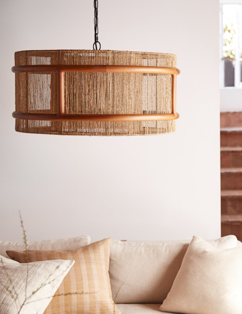 Suma Woven Jute Chandelier