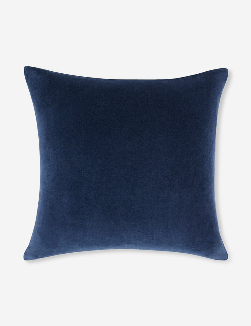 #color::true-blue #style::square | Video of the Charlotte true blue velvet pillow