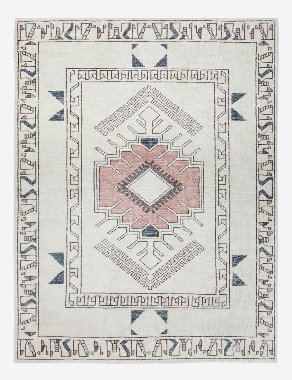 루루 Zehra Wool Medallion Area Rug