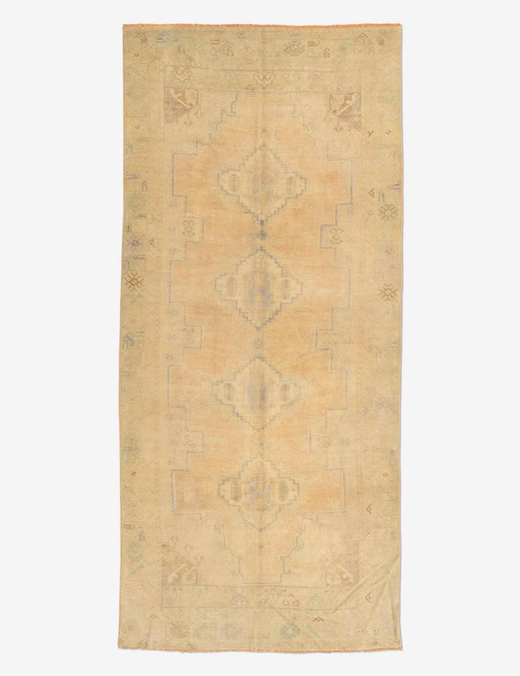 Nafia Vintage Turkish Runner Rug, 4'8" x 10'3"