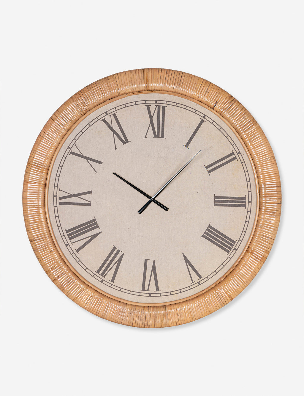 Collier RattanWrapped Wall Clock