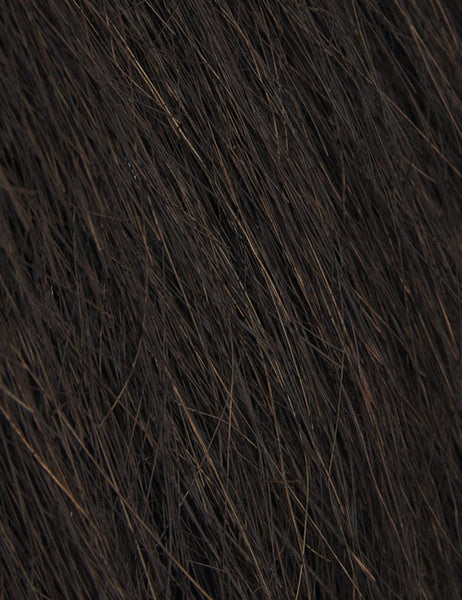 | Close-up of the palm three fibers on the Paige black plush pendant light 
