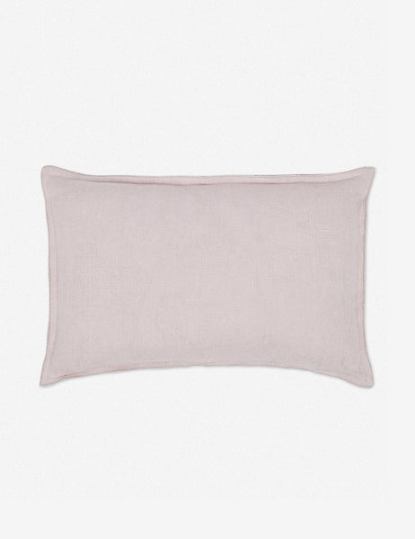 #color::greige #style::lumbar | Arlo Greige flax linen solid lumbar pillow