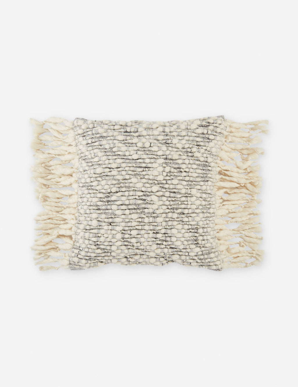 Morley Chunky Wool Throw Pillow With Tassels