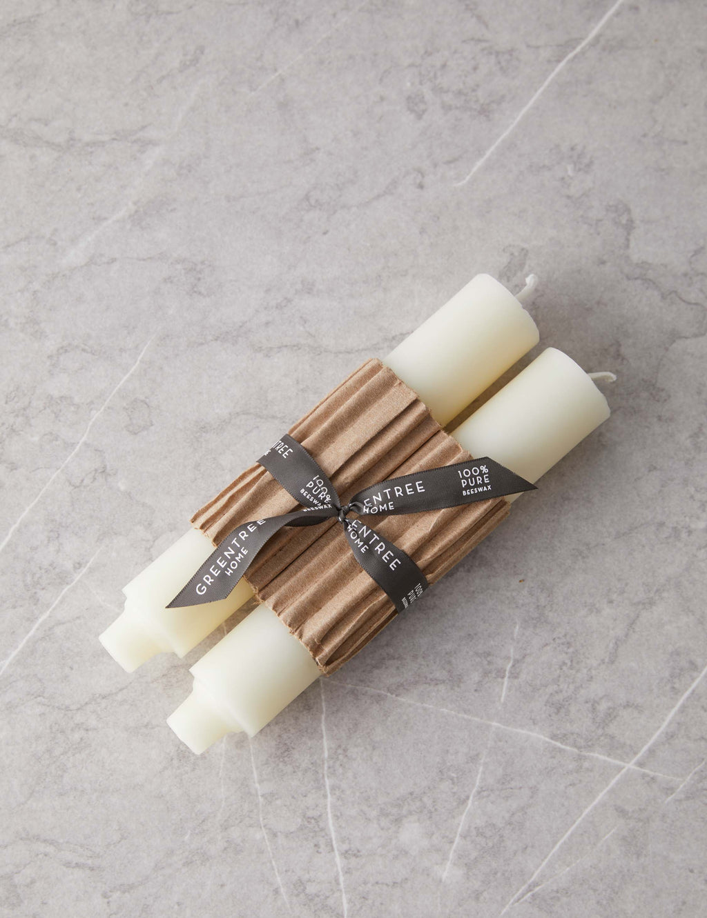 Columns Taper Candles by Greentree Home Set of 2