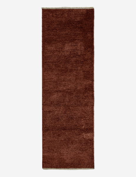 #color::brick #size::2-6--x-8-| Heritage brick red rug in its runner size