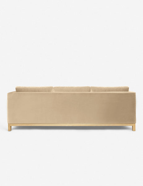 #color::brie-velvet #configuration::right-facing #size::96--x-37--x-33- | Back of the Hollingworth Brie Velvet sectional sofa