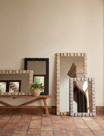 #color::natural | All three colors of the Sorenson oak framed mirror.