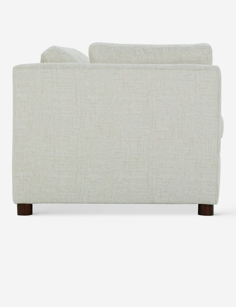 #color::white-basketweave #size::queen | Side of the Lotte White Basketweave queen-sized sleeper sofa