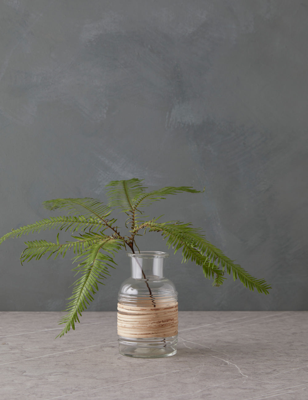 Afosina RattanWrapped Glass Vase