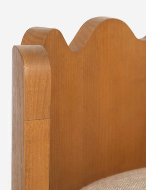 Close up of the ripple barrel back on the Ripple Accent Chair