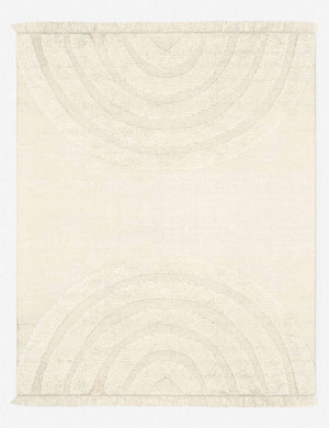 Arches natural 100% wool Rug featuring a high-low pile arched design by Sarah Sherman Samuel