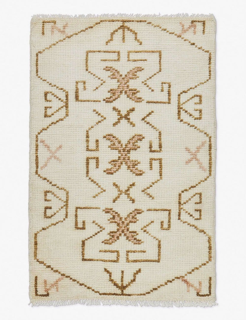 #size::2--x-3- | Evet neutral geometric wool floor rug