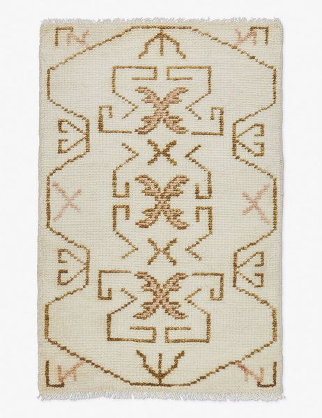 #size::2--x-3- | Evet neutral geometric wool floor rug