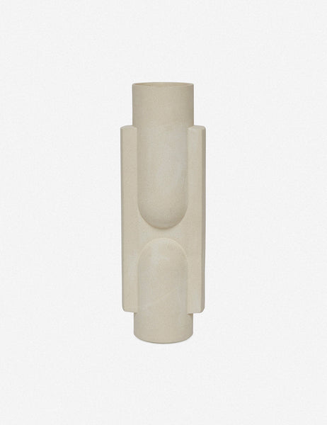 #color::white | Kala matte white geometric vase by light and ladder