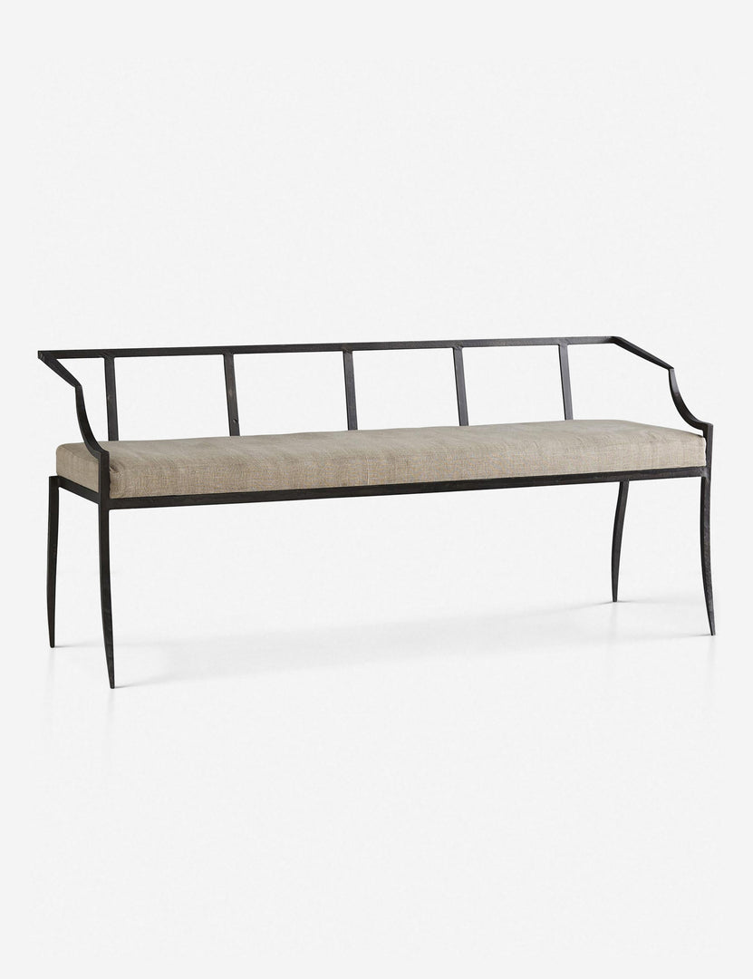 | Angled view of the Lexi bench