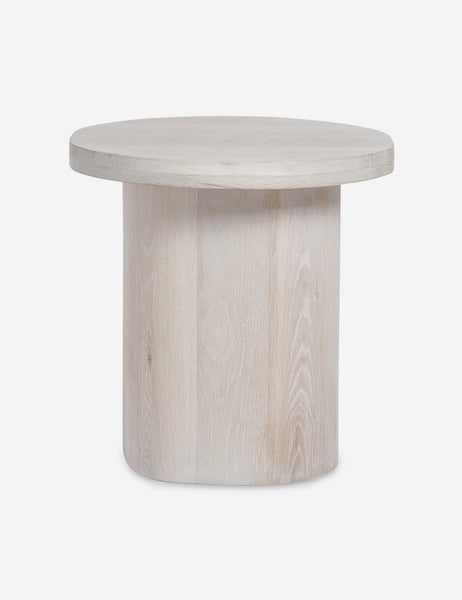 #color::washed-oak | Luna washed-oak wood round side table