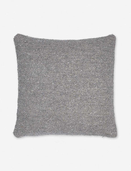 #color::slate #size::20--x-20- | Manon linen slate gray square boucle pillow