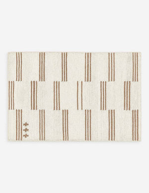 Stripe break flatweave rug by Sarah Sherman Samuel