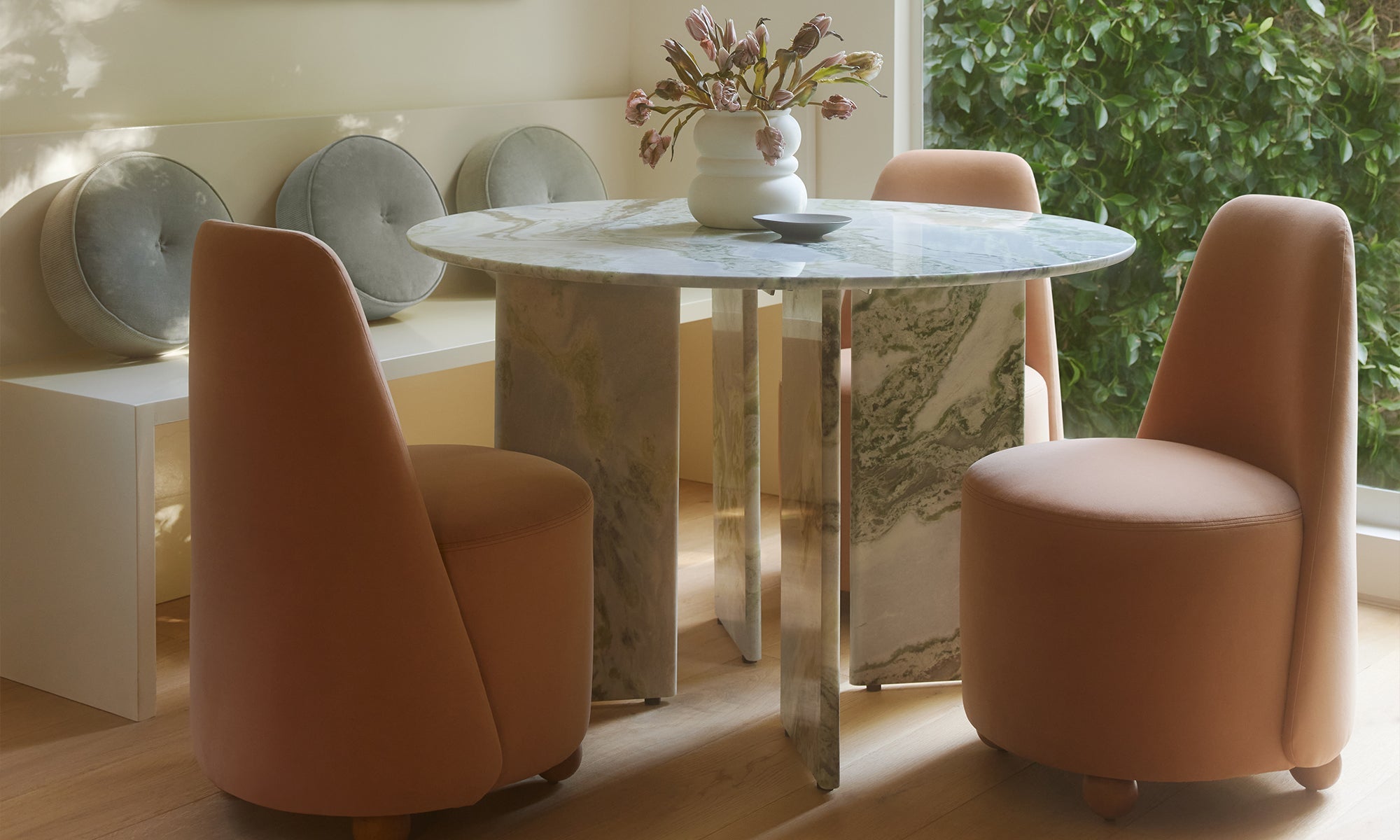 Shop a Peach Colored Dining Room Design