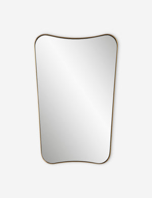 Belvoir thin brass framed wall mirror