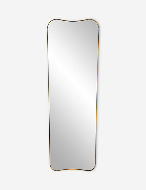 #color::gold | Belvoir metal framed full length mirror in gold