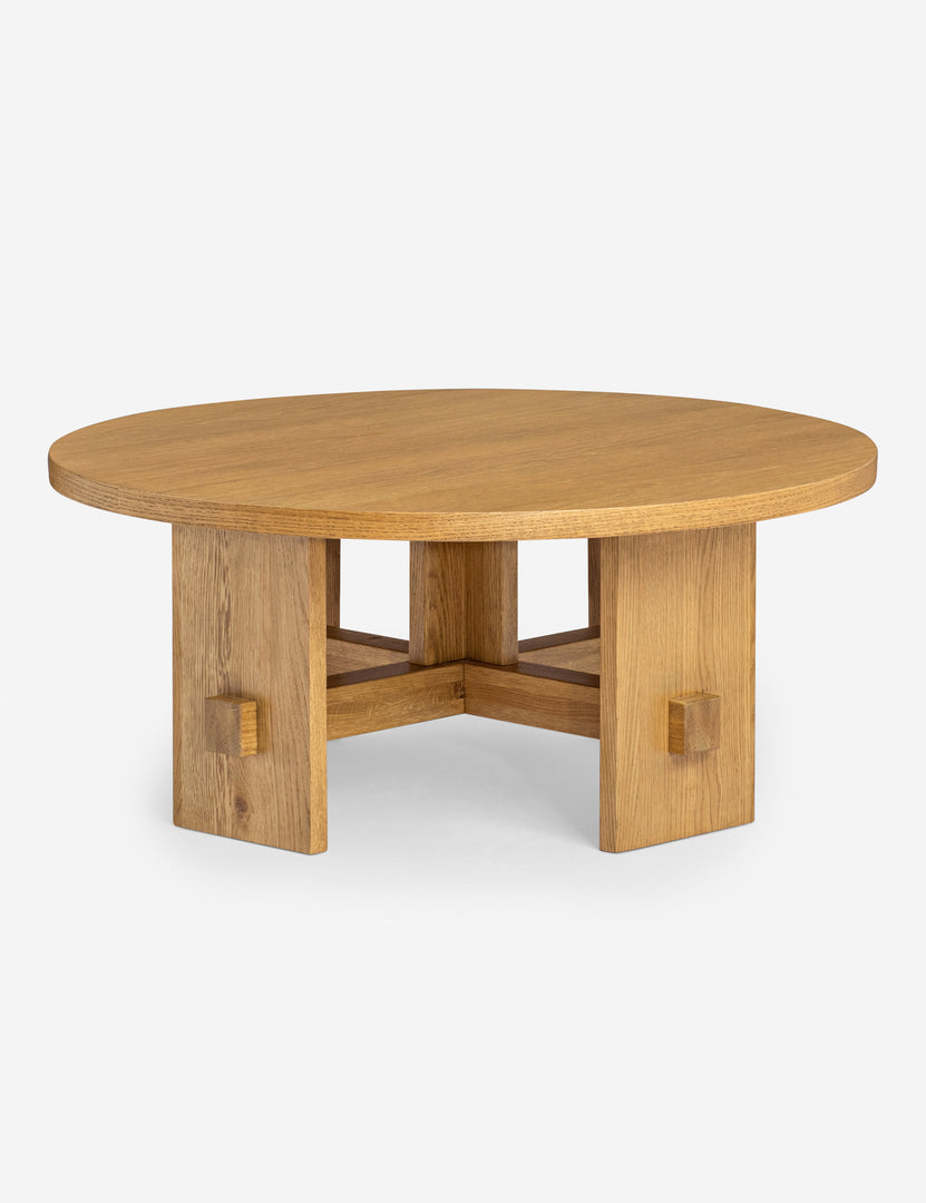 Campos Round Oak Coffee Table
