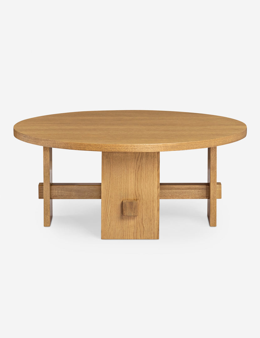 Campos Round Oak Coffee Table