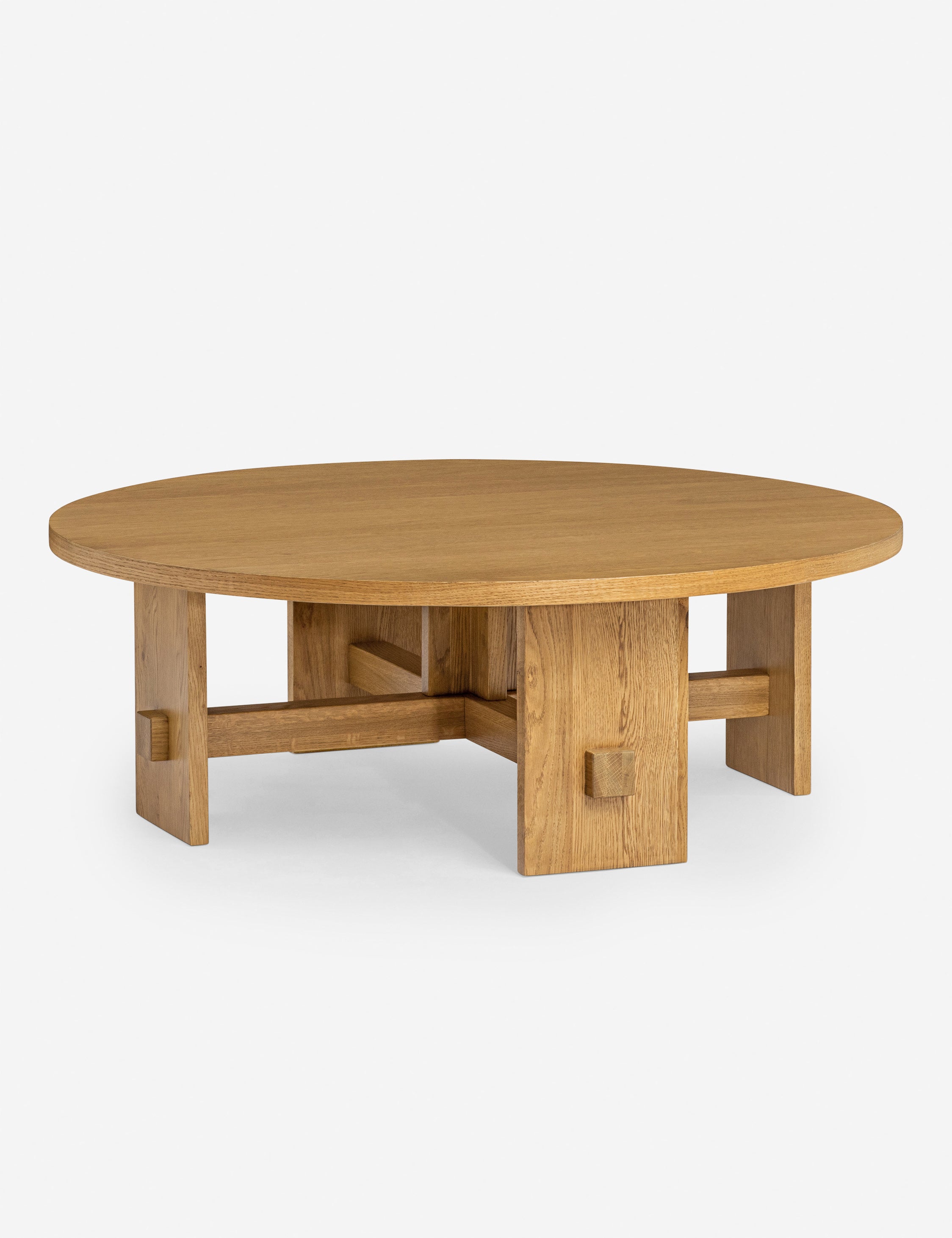 Campos Round Oak Coffee Table