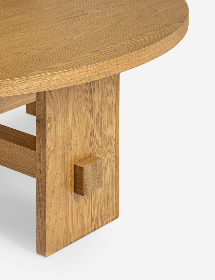 Campos Round Oak Coffee Table